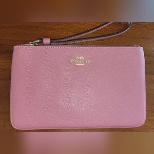 Coach leather wristlet
